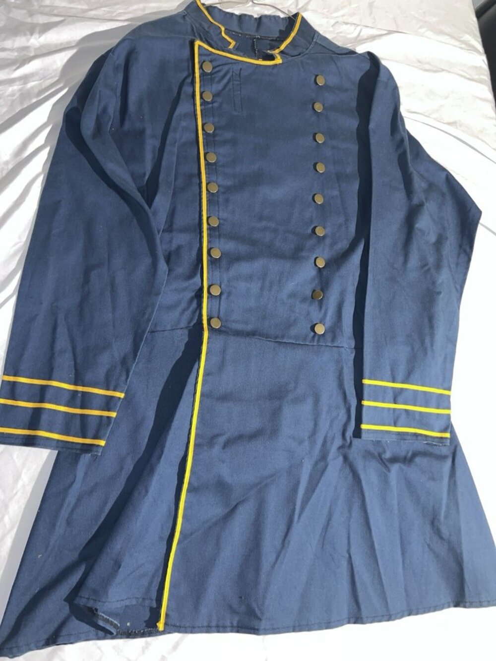 Vintage Civil War Union Officer Theater Costume Uniform Coat Pants 44-46 Chest